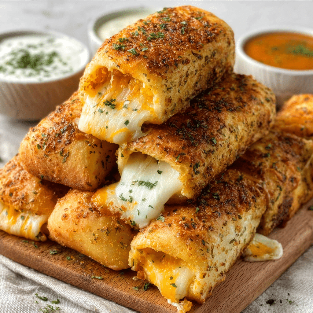 Cheesy Garlic Butter Rollups Recipe - Recipe Image
