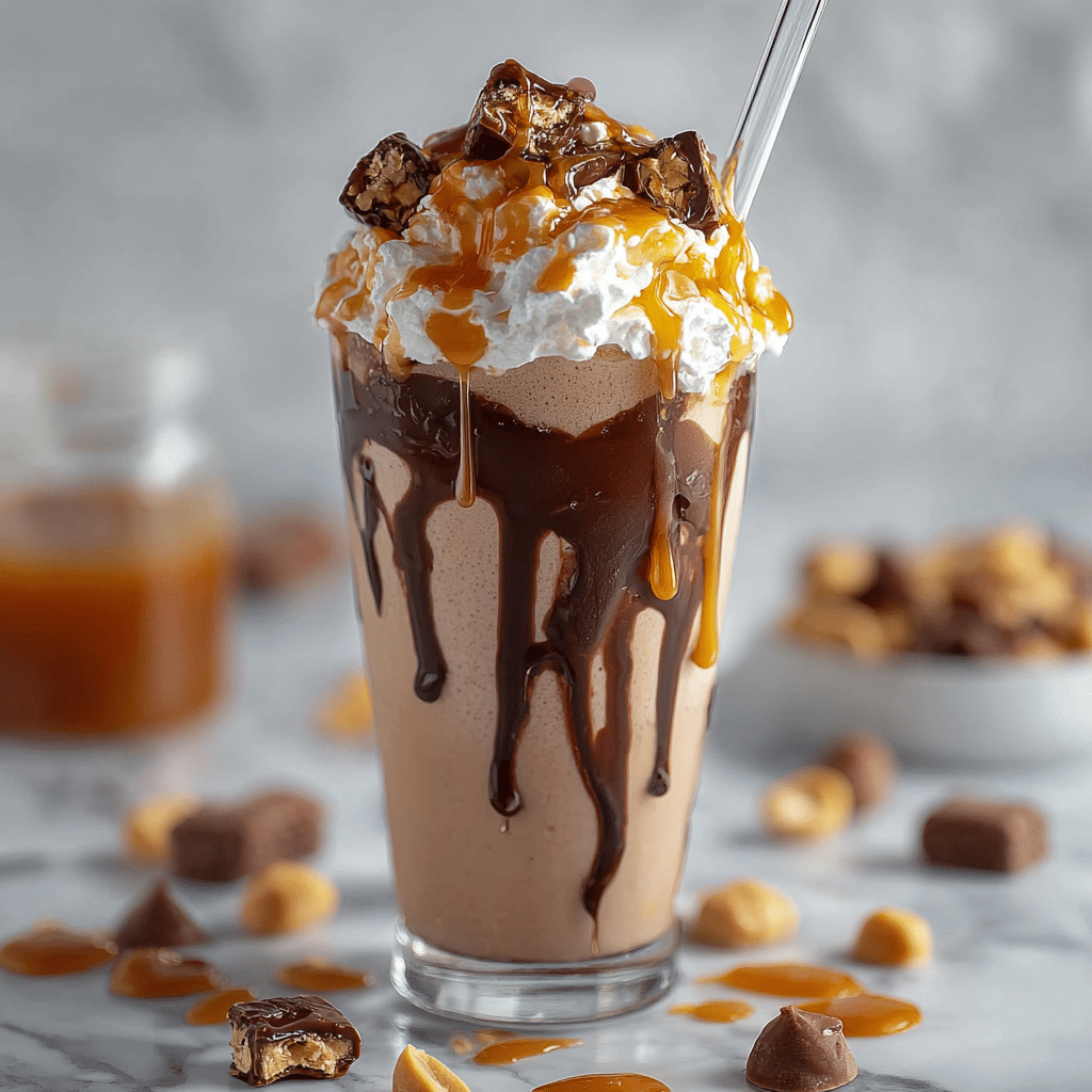 Peanut Butter Frozen Hot Chocolate Recipe - Recipe Image
