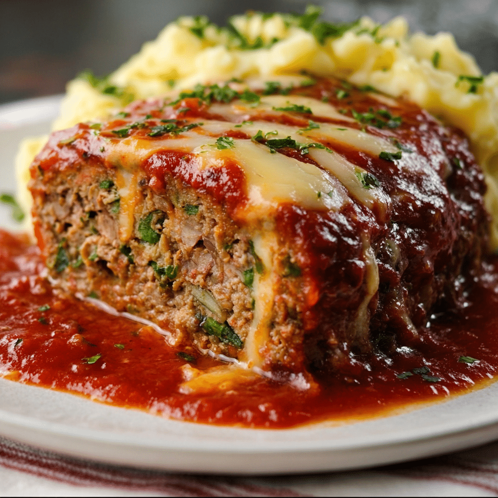 Stuffed Italian Meatloaf Recipe - Recipe Image