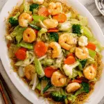 Shrimp Stir-Fried Vegetables in White Sauce Recipe