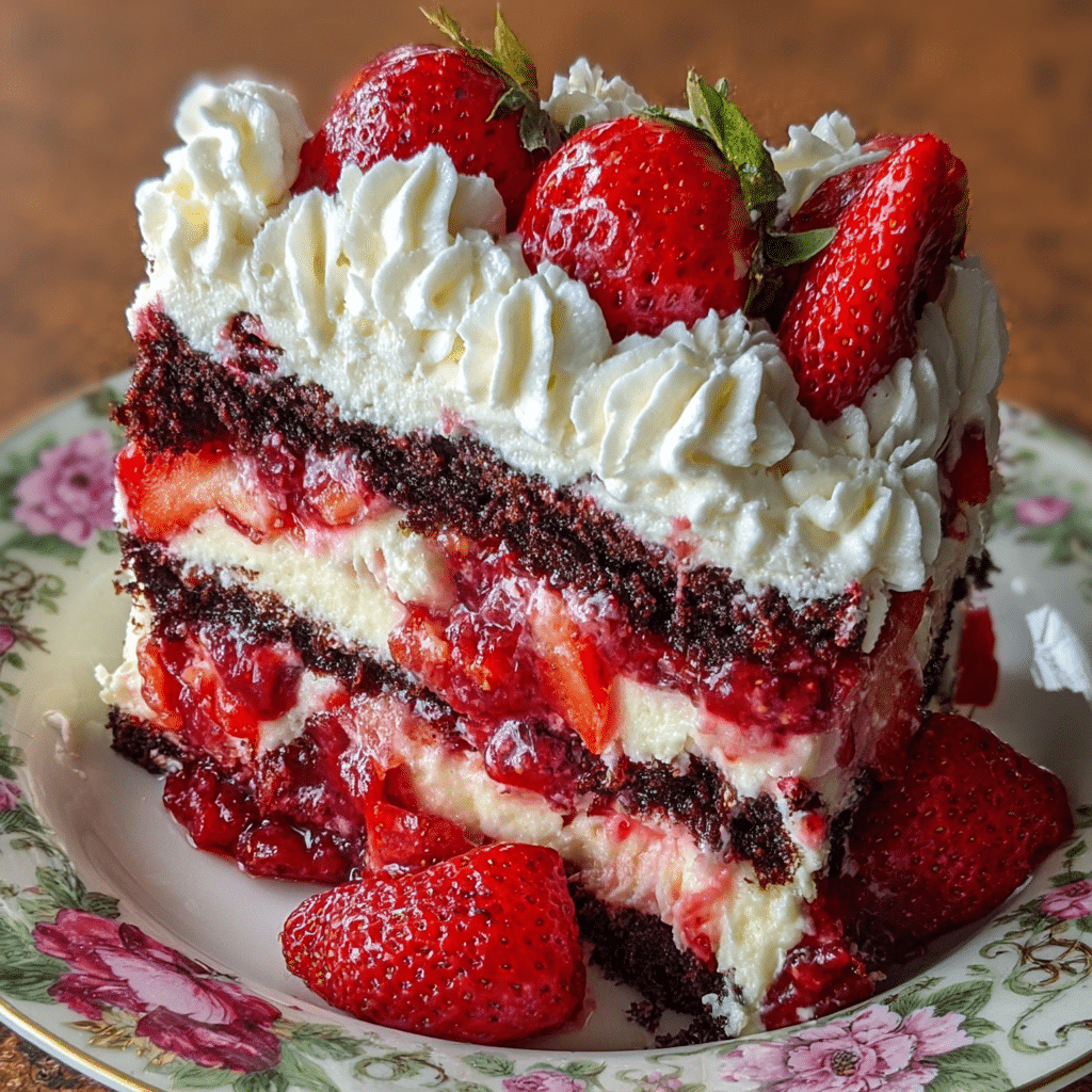 Strawberry Earthquake Cake Recipe - Recipe Image