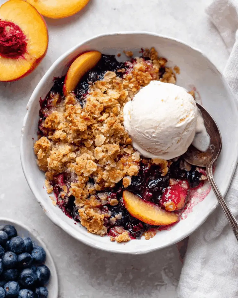 Blueberry Peach Crumble Recipe