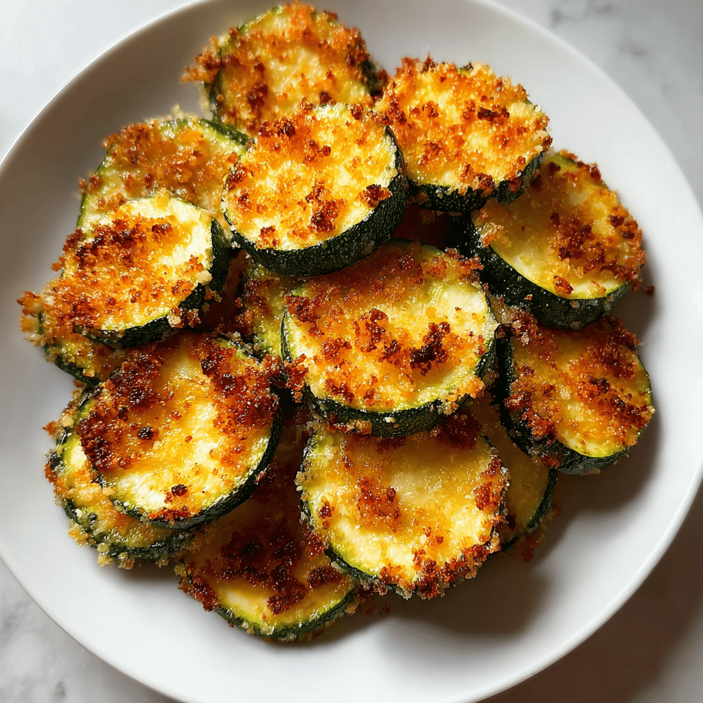 CRISPY PARMESAN ZUCCHINI ROUNDS RECIPE YOU’LL LOVE! Recipe - Recipe Image