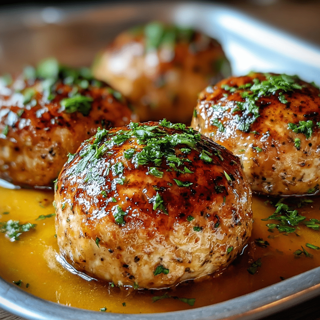 Garlic Parmesan Chicken Meatloaves Recipe - Recipe Image