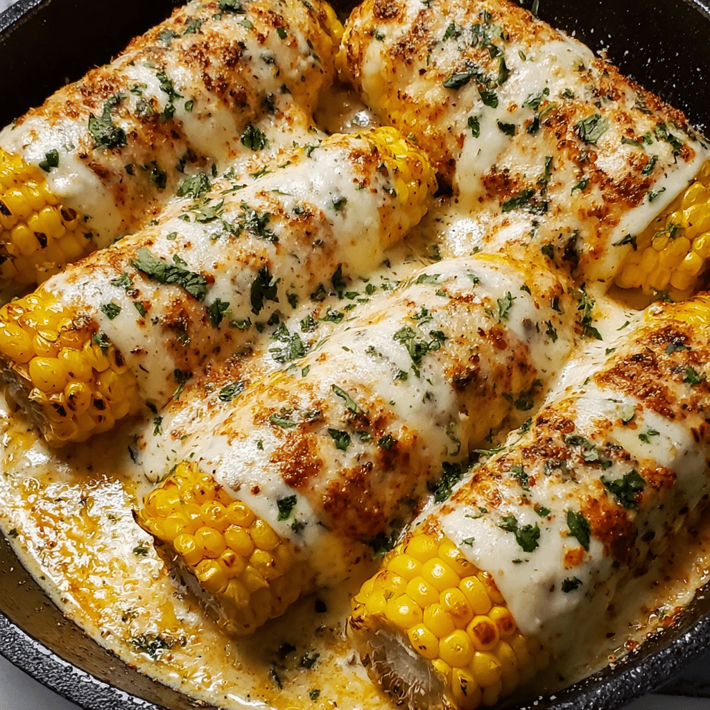 Spicy Creamy Cajun Corn Cob Recipe - Recipe Image