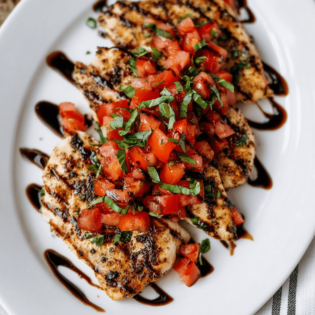 30-Minute Bruschetta Chicken (Grilled or Baked) Recipe - Recipe Image