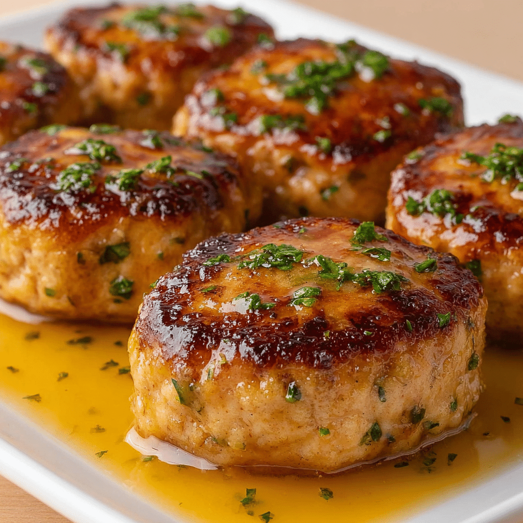 Garlic Parmesan Chicken Meatloaves Recipe - Recipe Image