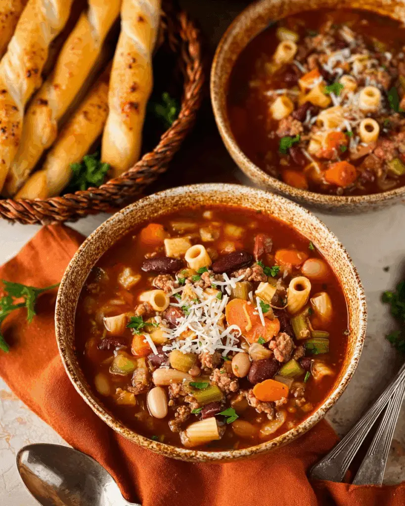Slow Cooker Pasta e Fagioli Recipe