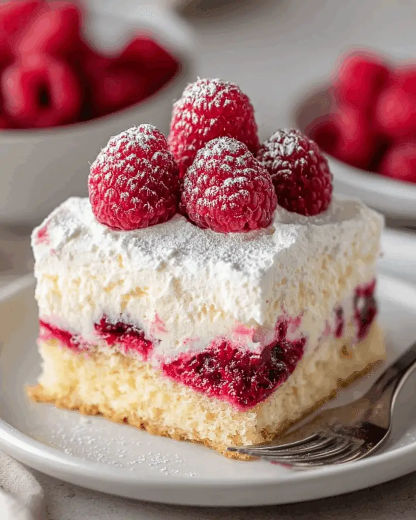 Raspberry Zinger Poke Cake Recipe