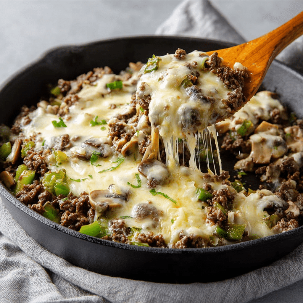 PHILLY CHEESESTEAK BOWLS – EASY LOW-CARB DINNER IDEA Recipe - Recipe Image