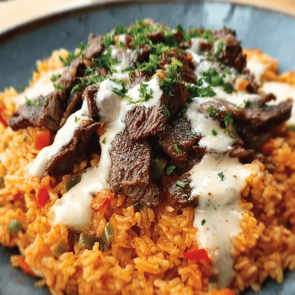 Steak Queso Rice : A Flavorful Recipe