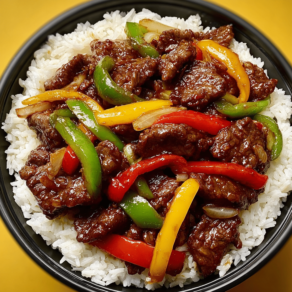 Chinese Pepper Steak with Onions & Peppers Recipe - Recipe Image