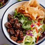 Amazing Teriyaki Chicken Wonton Taco Bowls in 30 Recipe