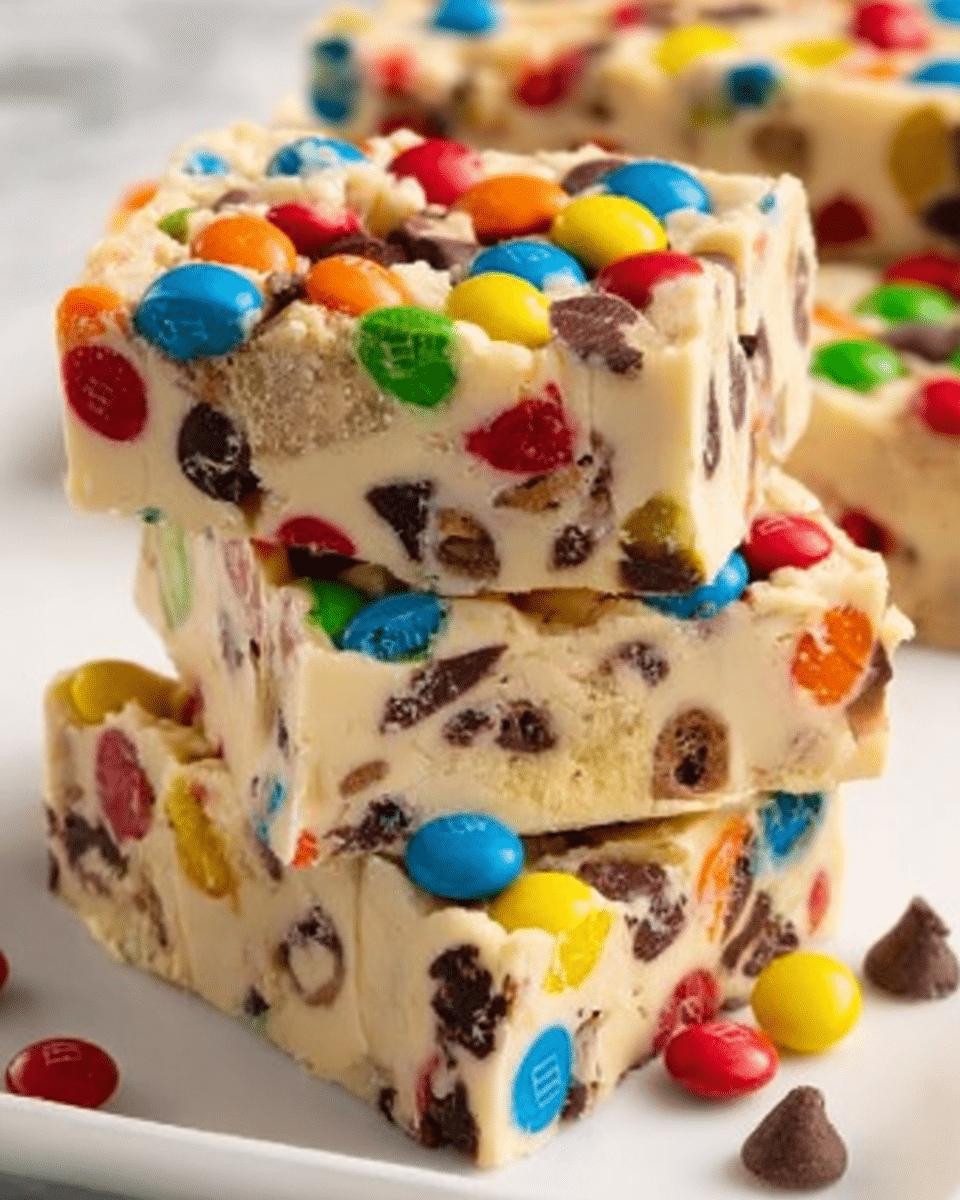 Monster Cookie Dough Fudge Recipe