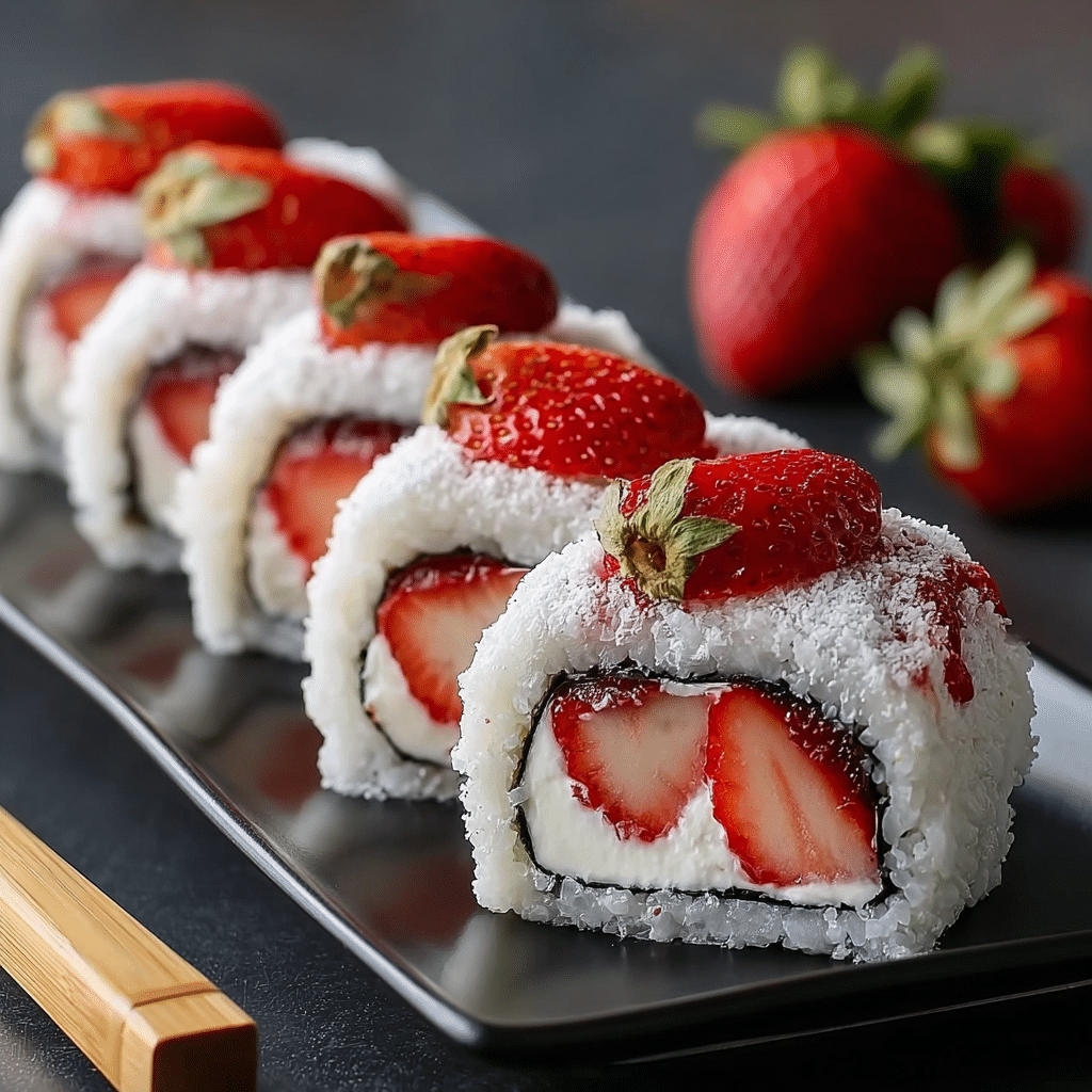 How to Make Strawberry Shortcake Sushi – A Fun Dessert Roll Recipe - Recipe Image
