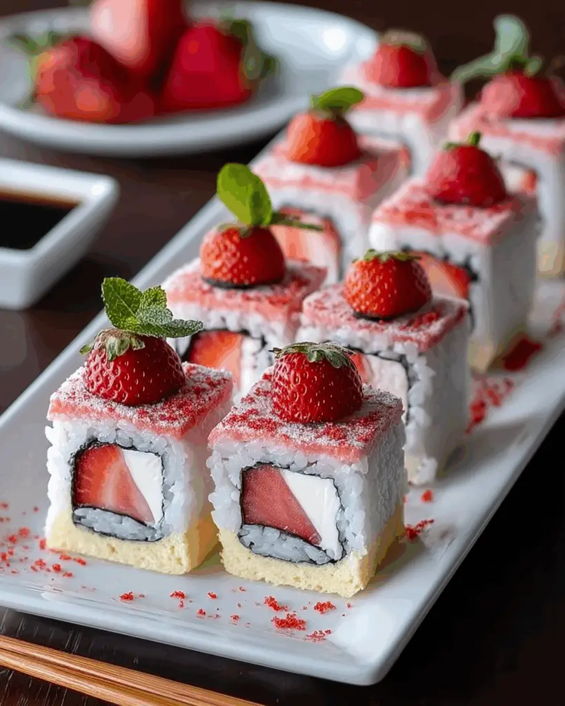 How to Make Strawberry Shortcake Sushi – A Fun Dessert Roll Recipe