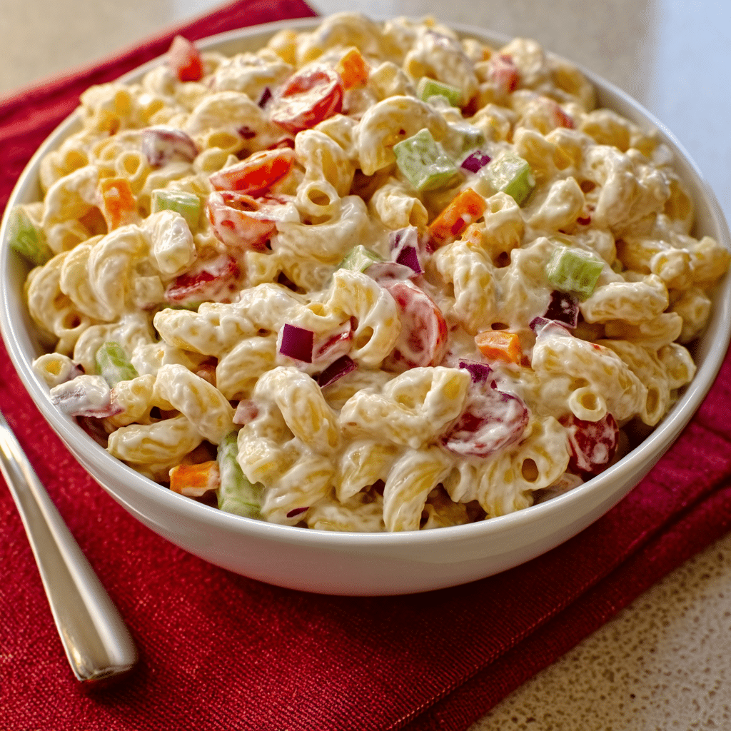 Best Macaroni Salad Recipe with Mayo Recipe - Recipe Image