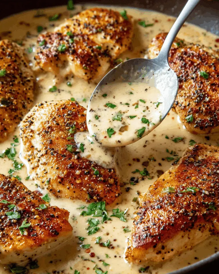 Parmesan Crusted Chicken with Creamy Garlic Sauce Recipe