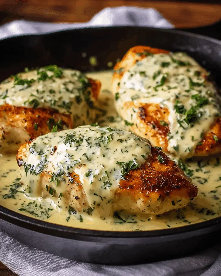 MOZZARELLA CHICKEN IN BASIL CREAM SAUCE Recipe