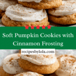 Soft Pumpkin Cookies with Cinnamon Frosting Recipe