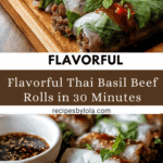 Thai Basil Beef Rolls Recipe