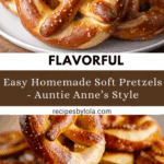 Homemade Auntie Anne’s Style Soft Pretzels Recipe