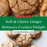 Soft & Chewy Ginger Molasses Cookies Recipe