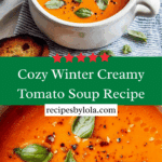 Middle-of-Winter Creamy Tomato Soup (Canned Tomatoes) Recipe