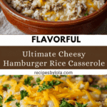 Cheesy Hamburger Rice Casserole Recipe
