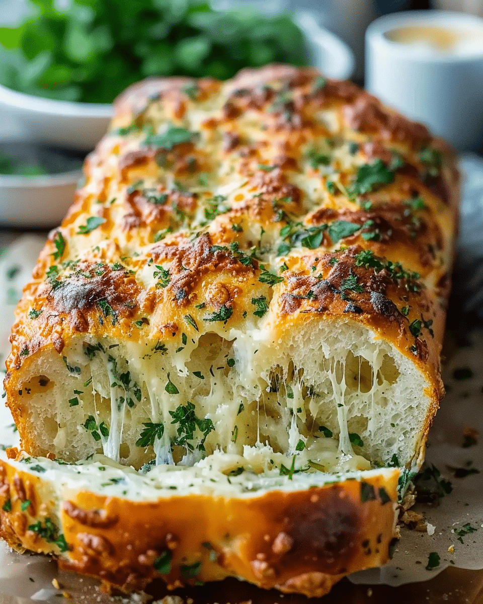 Homemade Italian Herb & Cheese Bread Delight