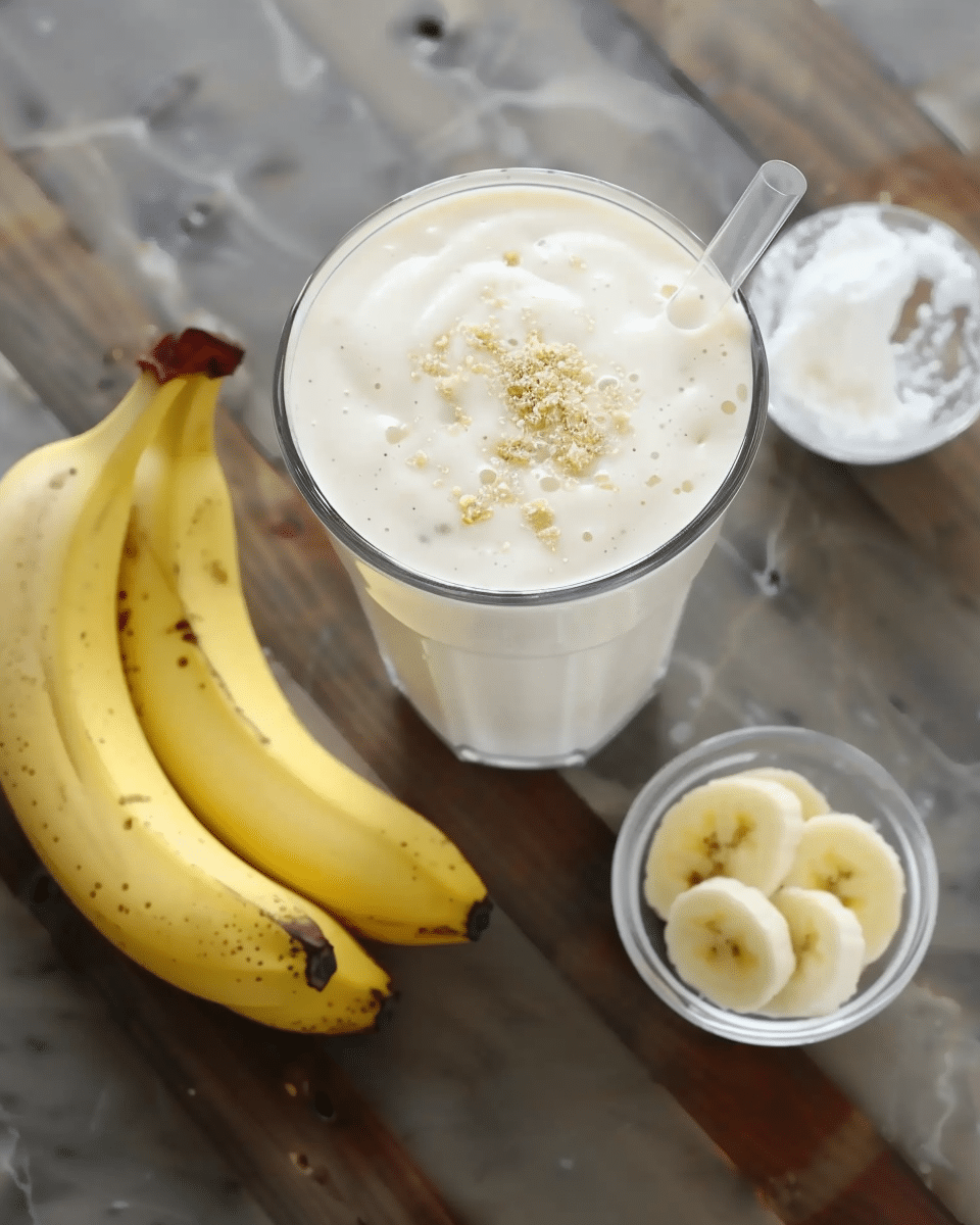 Quick Banana Milkshake (Ice Cream Free) Recipe