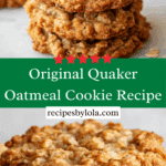 Original Quaker Oatmeal Cookie Recipe