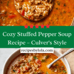 Stuffed Pepper Soup Recipe (Culver's Copycat) Recipe