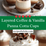 Coffee Panna Cotta Cups (Layered) Recipe