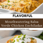 Salsa Verde Chicken Enchiladas Recipe