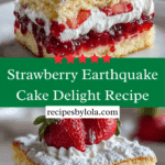 Strawberry Earthquake Cake Delight Recipe