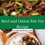 Beef and Onion Stir Fry Recipe