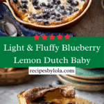 Blueberry Lemon Dutch Baby Recipe