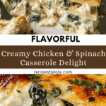 Chicken and Spinach Casserole with Cream Cheese Recipe