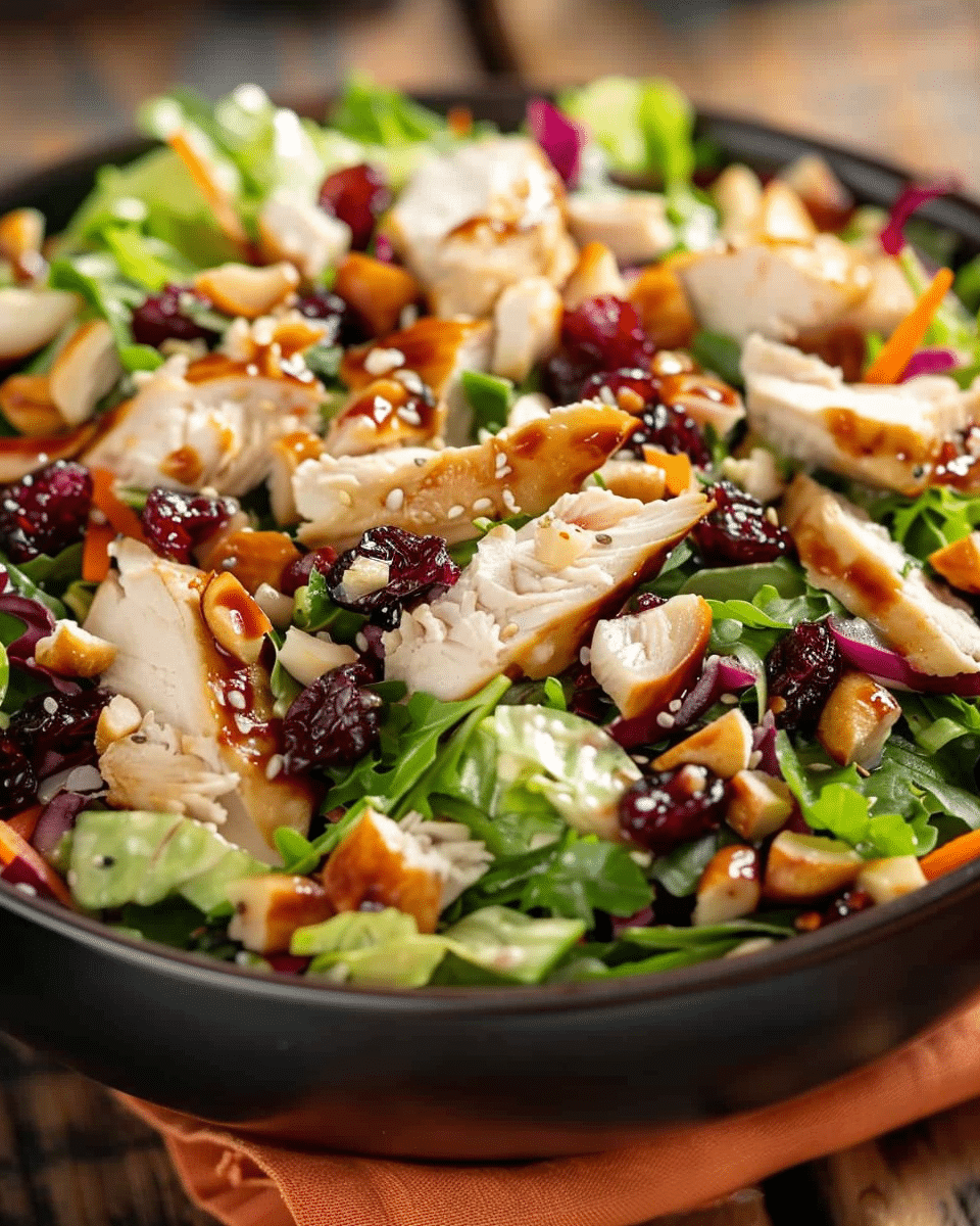 Asian Chicken Cranberry Salad Recipe