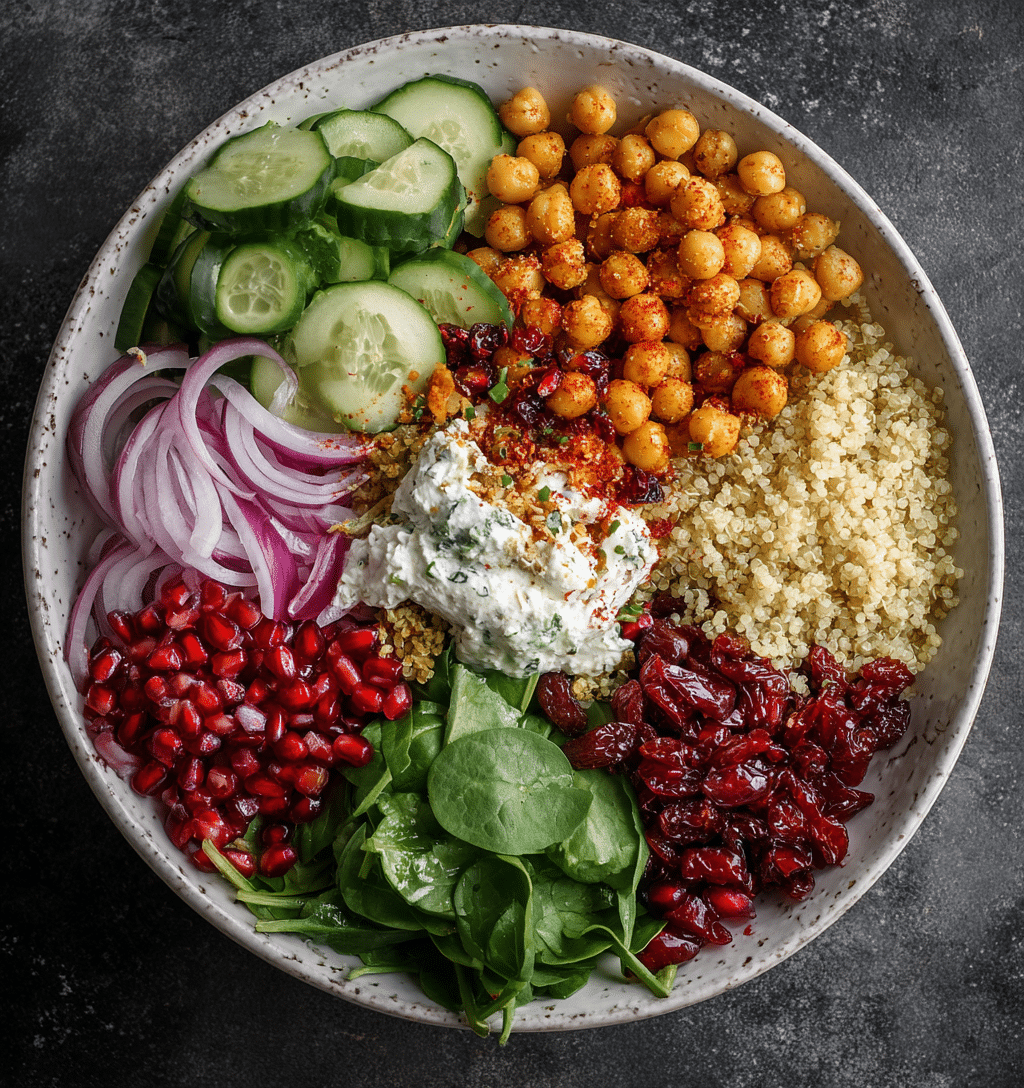 Zesty Feta & Cranberry Chickpea Salad Recipe