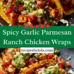 Garlic Parmesan Ranch Chicken Wraps with Cajun Kick Recipe