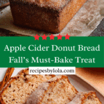 Apple Cider Donut Bread Recipe