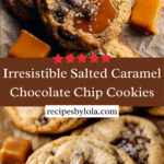 The Best Chewy Salted Caramel Chocolate Chip Cookies Recipe
