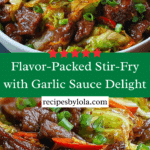 Meat with Crisp Cabbage in Garlic Sauce Recipe