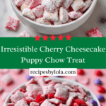 Irresistible Cherry Cheesecake Puppy Chow Treat
