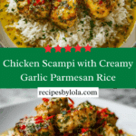 Chicken Scampi with Creamy Garlic Parmesan Rice Recipe