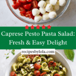 CAPRESE PESTO PASTA SALAD Recipe