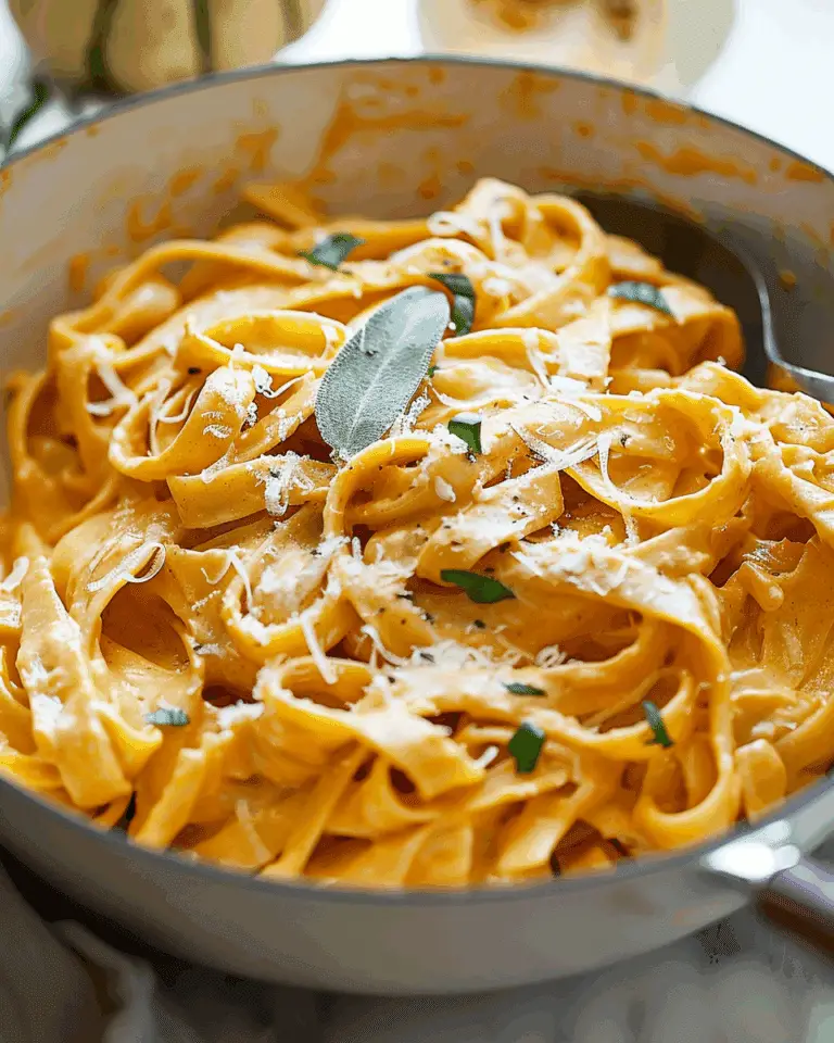 Creamy Pumpkin Alfredo Pasta Recipe
