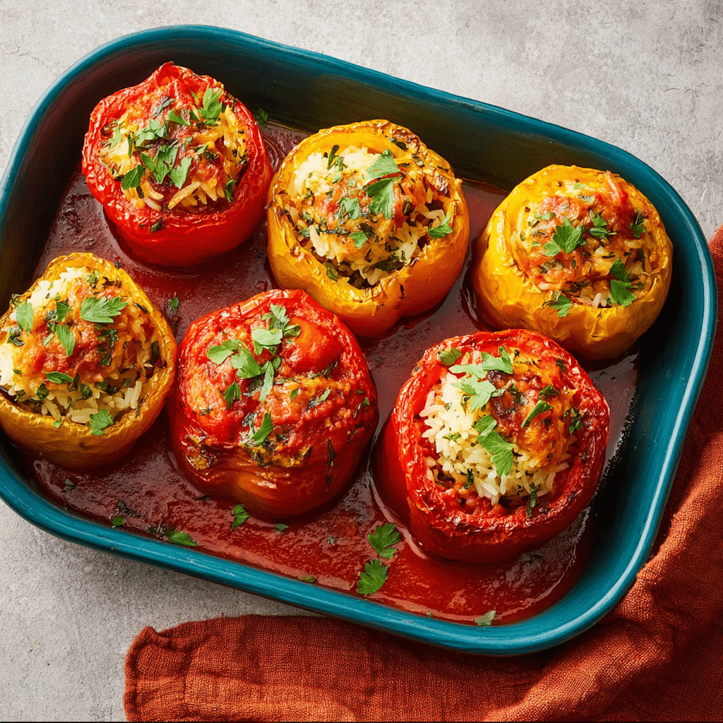 Meatloaf Stuffed Peppers Recipe - Recipe Image